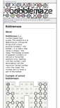 Mobile Screenshot of bobblemaze.net