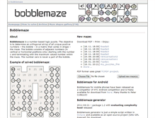 Tablet Screenshot of bobblemaze.net